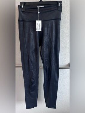 Mudpie Ziggy Black Faux Leather leggings